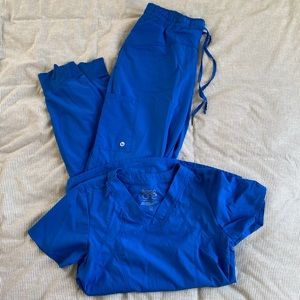 Barco One Royal Blue Scrub Set